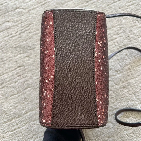 Coach Micro Bennett Satchel, Oxblood Heart Glitter - Picture 7 of 16